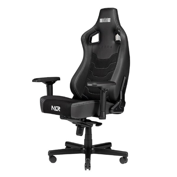 Next Level Racing Elite Gaming Chair (Black Leather and Suede Edition)