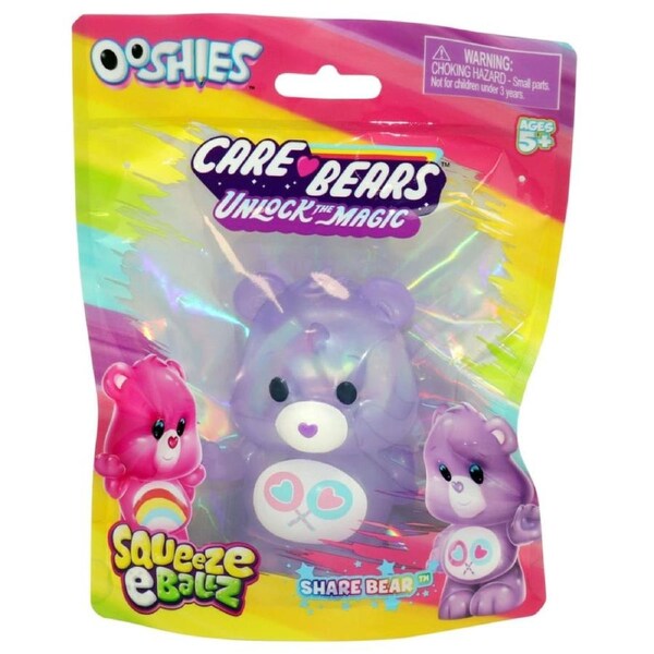 Care Bears Unlock The Magic Ooshies Squeeze-E-Balls - Share Bear