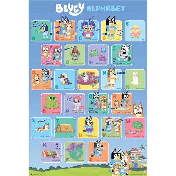 Bluey ABC Poster