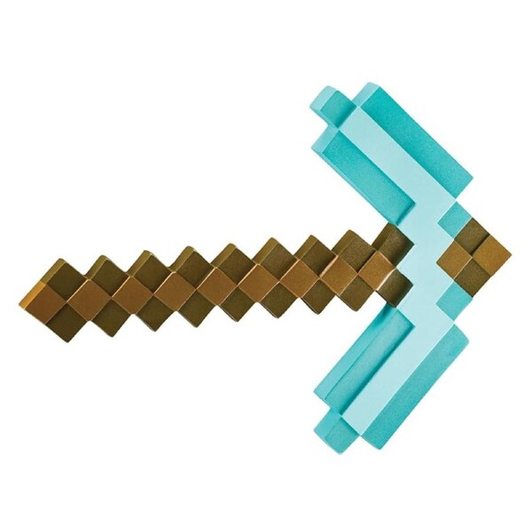 Minecraft Pickaxe Fancy Dress Costume Prop