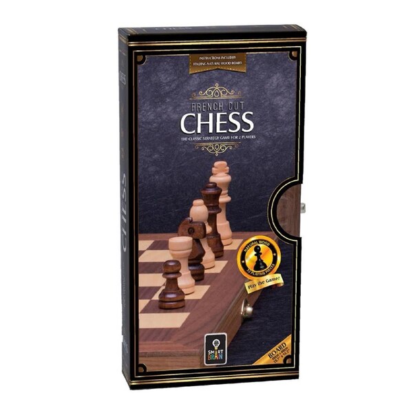 French Cut Chess Set 40cm Folding Board