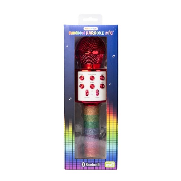 Rainbow Karaoke Mic with Built in Speakers
