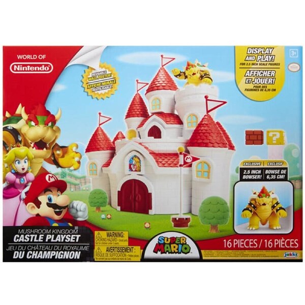 World of Nintendo Mushroom Kingdom Castle 2.5 Inch Playset