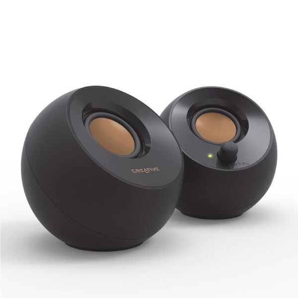 Creative Pebble 2.0 Modern USB Desktop Speakers (Black)