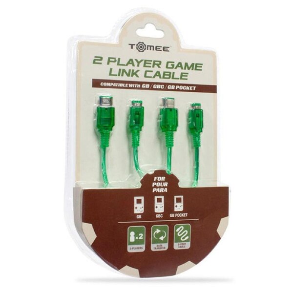 Tomee 2 Player Link Cable Green for Gameboy Color