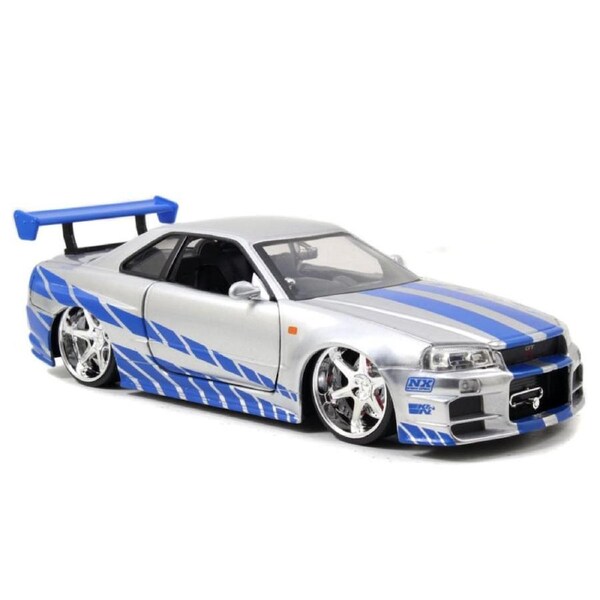Jada Fast and Furious Brian's '02 Nissan Skyline GTR 1:24 Scale Diecast Car