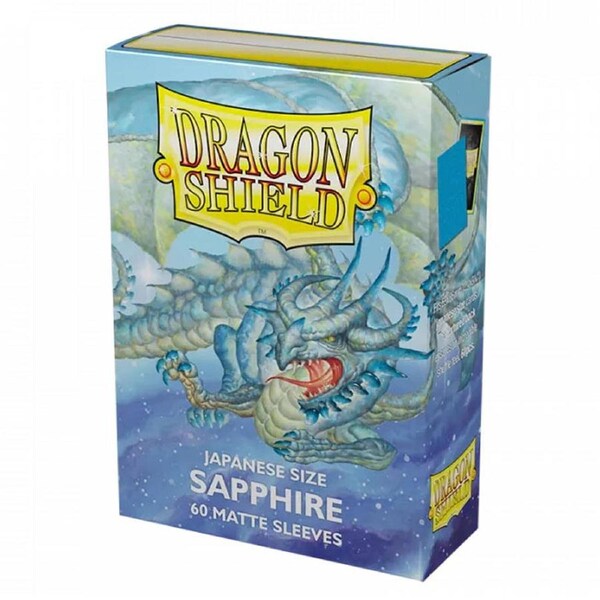 Dragon Shield Japanese Size 60 Sapphire Matte Dual Sleeves