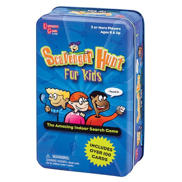 Scavenger Hunt for Kids Card Game Tin