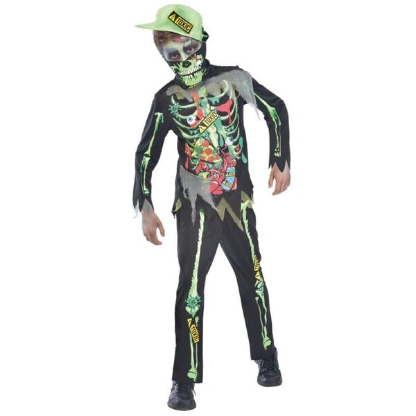 Toxic Zombie Child Costume Size 5-7 Years