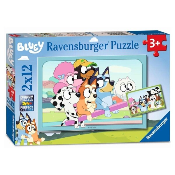 Ravensburger Fun with Bluey 2 x 12 Piece Jigsaw Puzzle