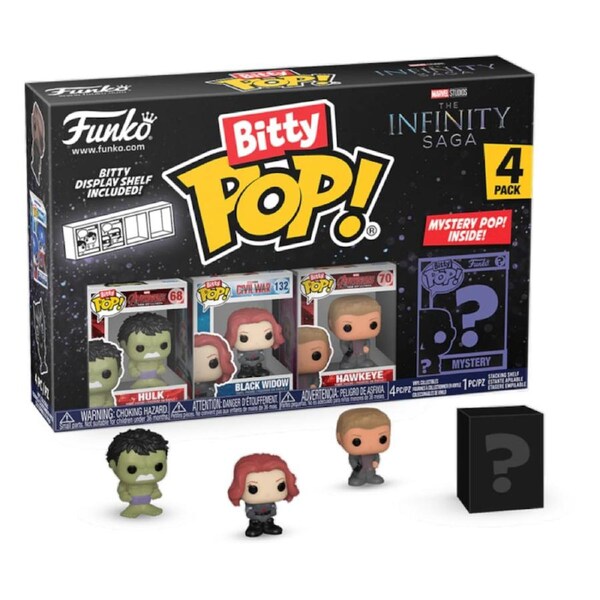 Marvel Hulk The Infinity Saga 4 Pack Funko Bitty POP! Vinyl