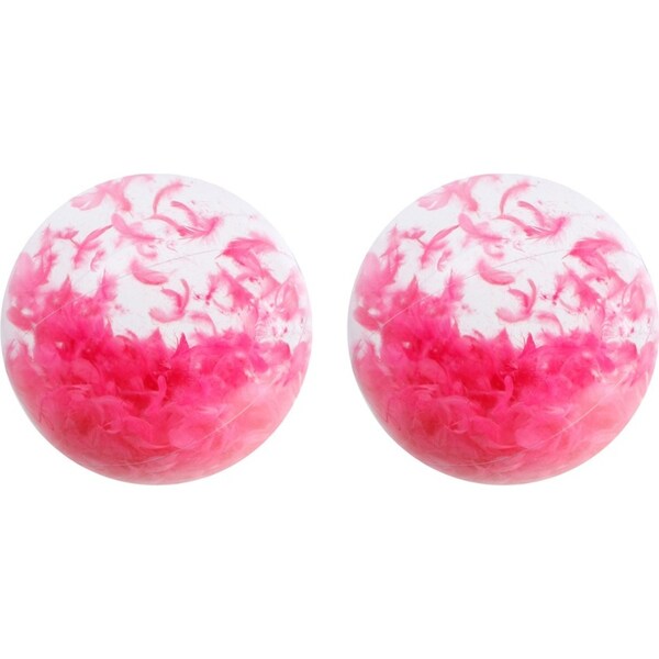 2x Airtime 60cm Light As a Feather Beach/Pool Ball Family Fun Outdoor Toy Pink