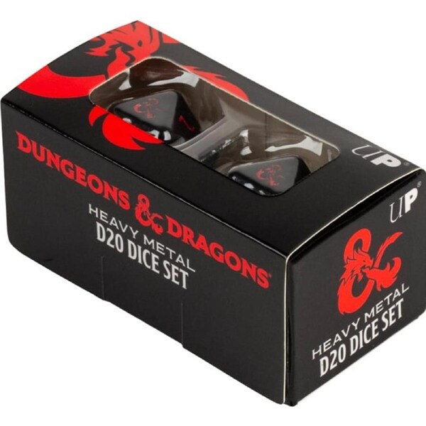 Dungeons and Dragons Heavy Metal D20 Dice 2 Pack