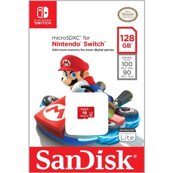 SanDisk 128GB MicroSDXC UHS-I Card for Nintendo Switch