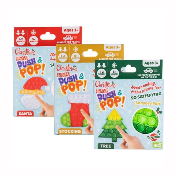 Christmas Push and Pop (Designs may vary)
