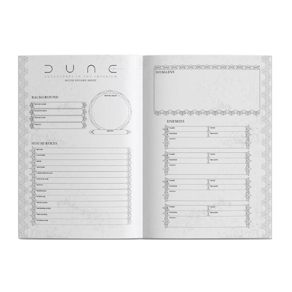 Dune Adventures In The Imperium RPG Players Journal