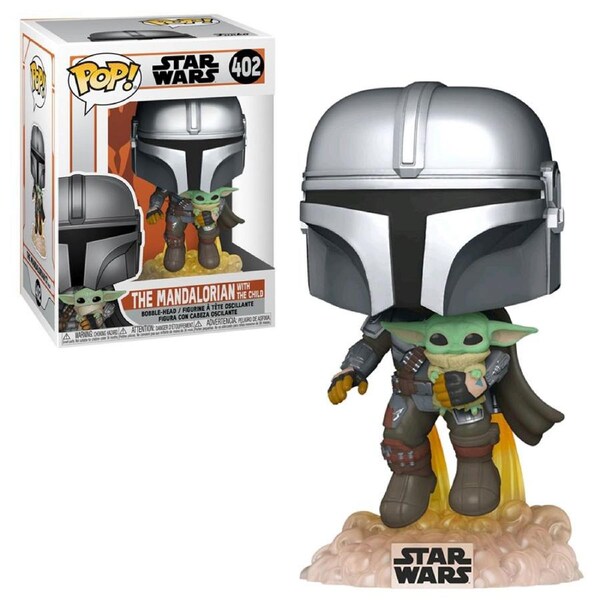 Star Wars The Mandalorian with The Child Jetpack Flying Funko POP! Vinyl