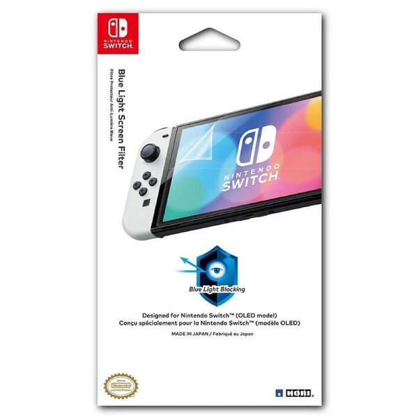 Hori Blue Light Cut Screen Protective Filter for Nintendo Switch OLED
