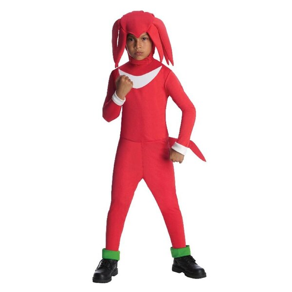 Sonic the Hedgehog Knuckles Child Costume Size L 8-10 Years