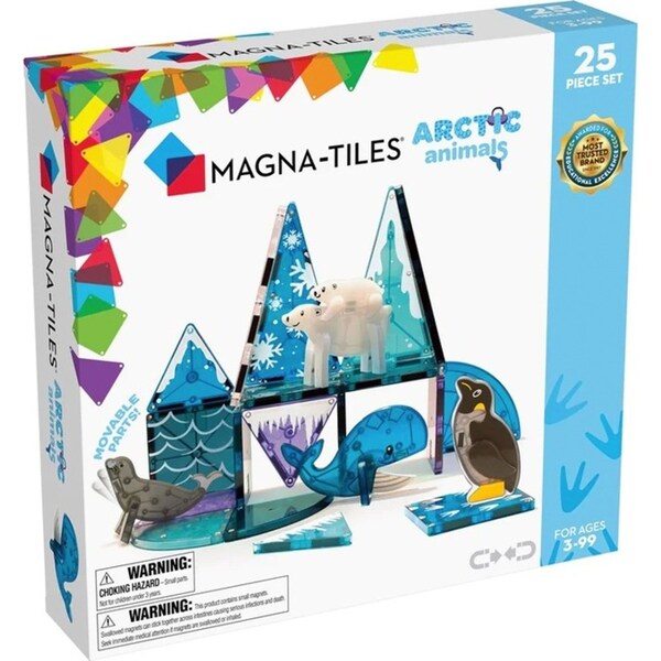 25pc Magna-Tiles Arctic Animals Kids/Childrens Magnetic Construction Toy Set 3y+