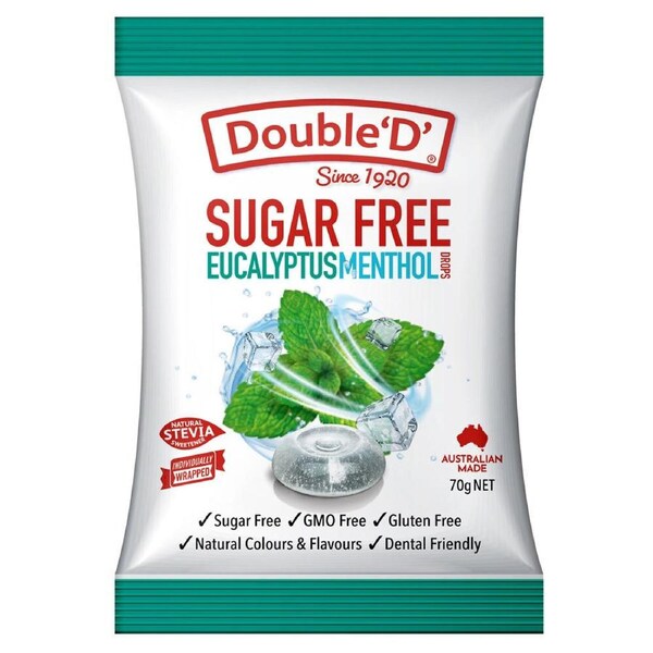 Double D Sugar Free 70g Eucalyptus Menthol
