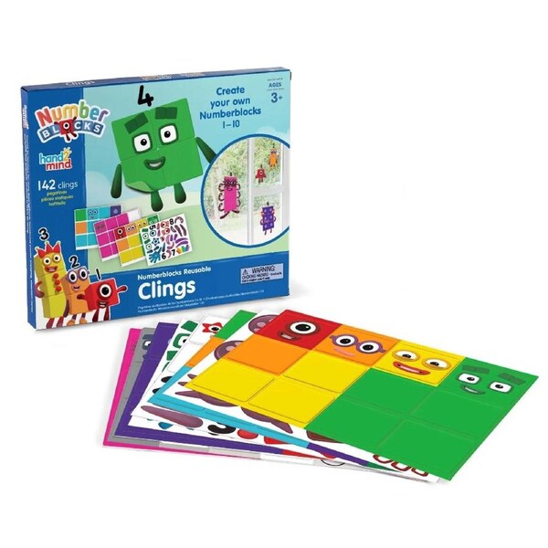 Numberblocks 142 Reusable Clings