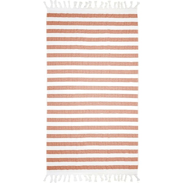 Bambury Newton Beach Towel - Spice 90 x 170cm - Made in Turkey