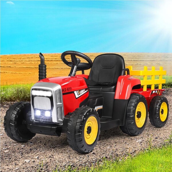ALFORDSON Kids Ride On Car Electric Tractor Red