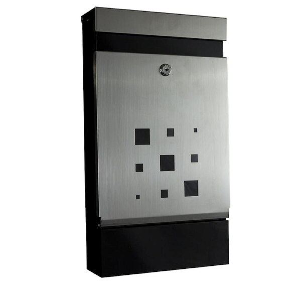 Sandleford Letter Box Caddy Stainless Steel Lockable Mailbox - Wall Mounted