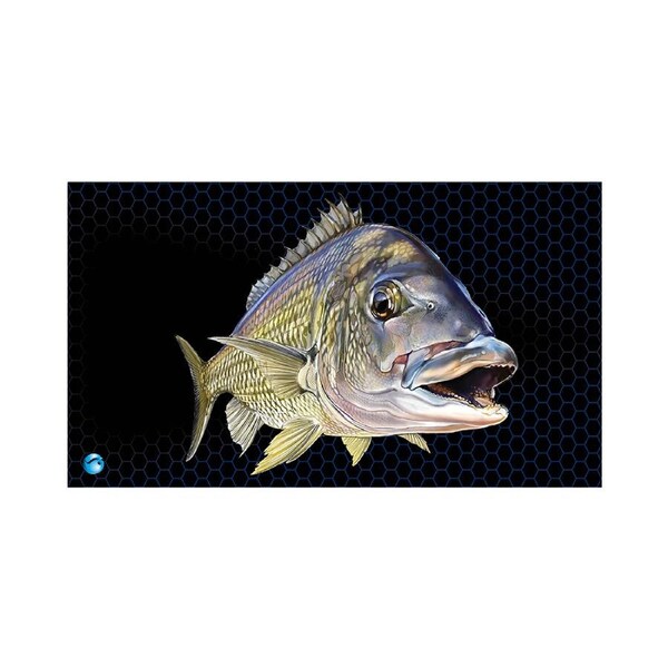 AFN Deluxe Helm Boat/Car Multipurpose Floor Mat Bream Print 20mm Thick 70x40cm