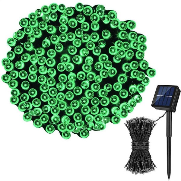 Nevenka Solar Christmas Lights 72ft 200 LED 8 Modes Solar String Lights Waterproof-Green