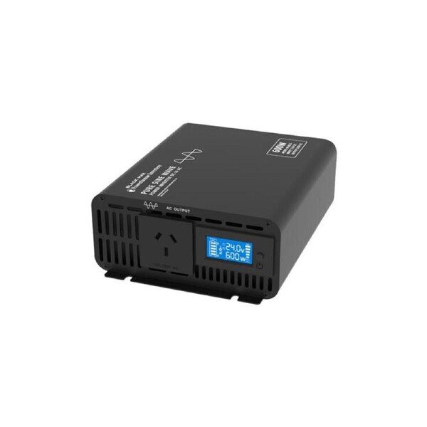 Powerhouse 600W 24V DC to AC Pure Sine Wave Output Power Inverter