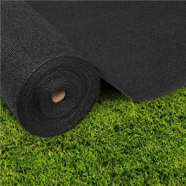50%70%90% Instahut Shade Cloth Shadecloth Sail UV Sun Roll Mesh Outdoor Black 1.83 x 10M - 195 GSM / Black