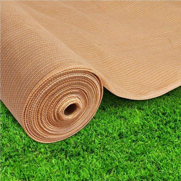 50% 70% 90%UV Instahut Shade Cloth Shadecloth Sun Sail Roll Mesh Outdoor Beige 1.83x20M - 100GSM / Beige