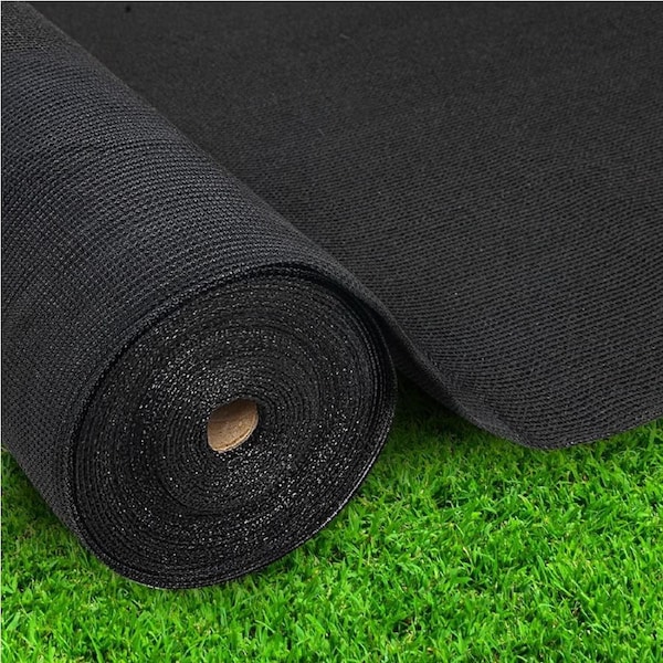 30% 50% Instahut Sun Shade Cloth Shadecloth UV Sail Roll Garden Outdoor Black 3.66x30M - 80GSM / Black