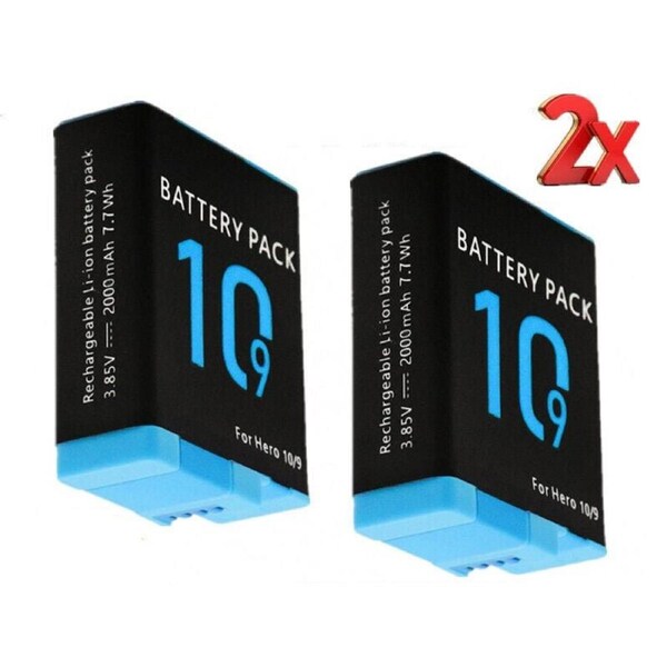 Replacement Battery for GoPro HERO 10 & 9 Replacement Battery - 2 Pack