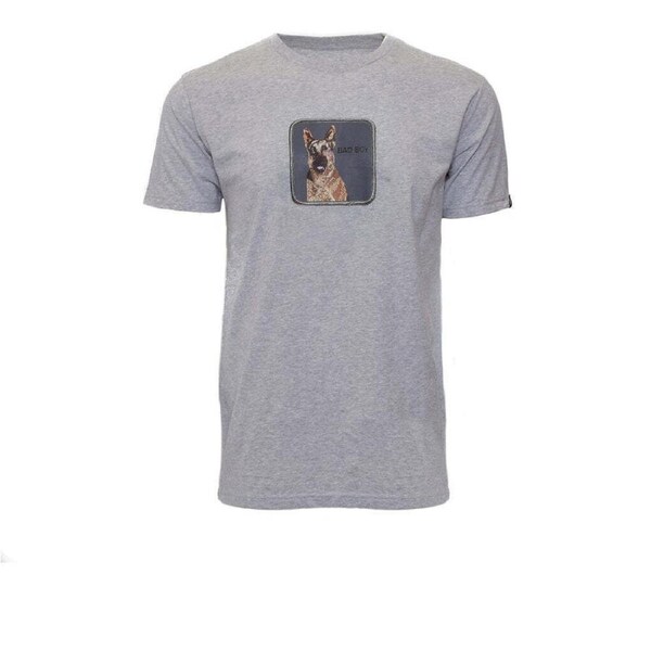 Goorin Bros The Animal Farm T Shirt Top Short Sleeve Dog - Made in Portugal - Charcoal S
