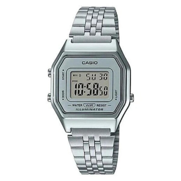 Casio Classic Ladies Silver Digital LA680WA-7D / LA-680WA-7