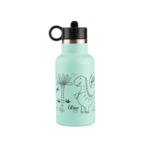 Little Big Water Bottle - QR-Enabled Lost-Proof 350ml - Dino