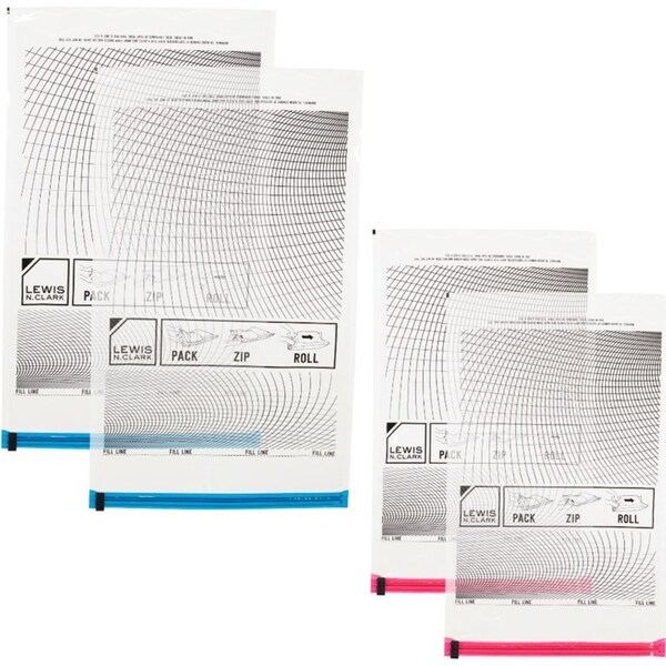 4x Lewis N. Clark Compression Bag Clothes Seal Storage Bags Space Saver Travel