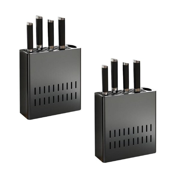 SOGA 2-Pack Wall-Mounted Kitchen Knife Storage Racks