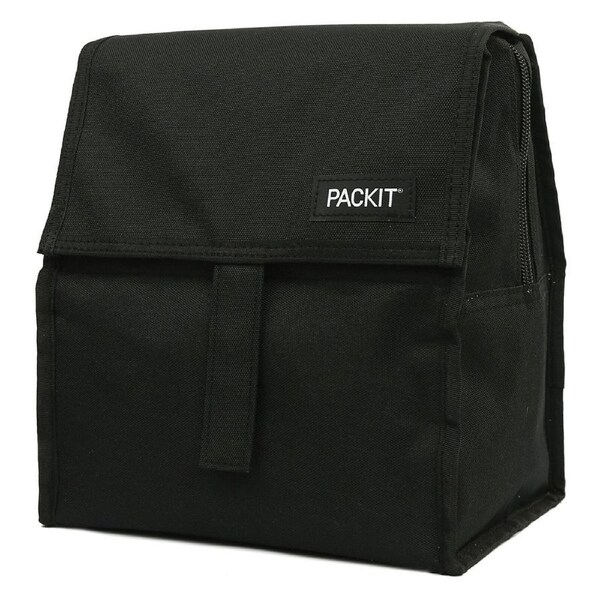 Packit Freezable Lunch Bag Chiller Travel/Outdoor Food Storage Container Black