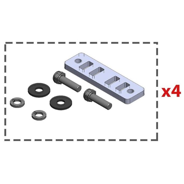 Yakima LockNLoad Custom Track EGR RollTrac Hardware 4 pack 9881902