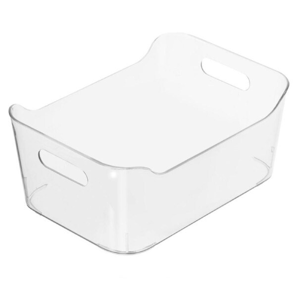 Oggi 33cm Storage Bin Home/Kitchen Food/Snack Pantry Organiser w/ Handles Clear