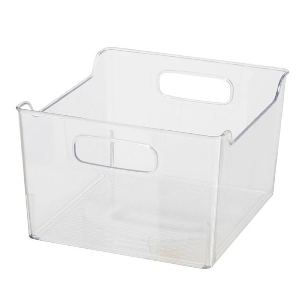 Oggi 25cm Tall Storage Bin Home/Kitchen Food/Snack Organiser w/ Handles Clear