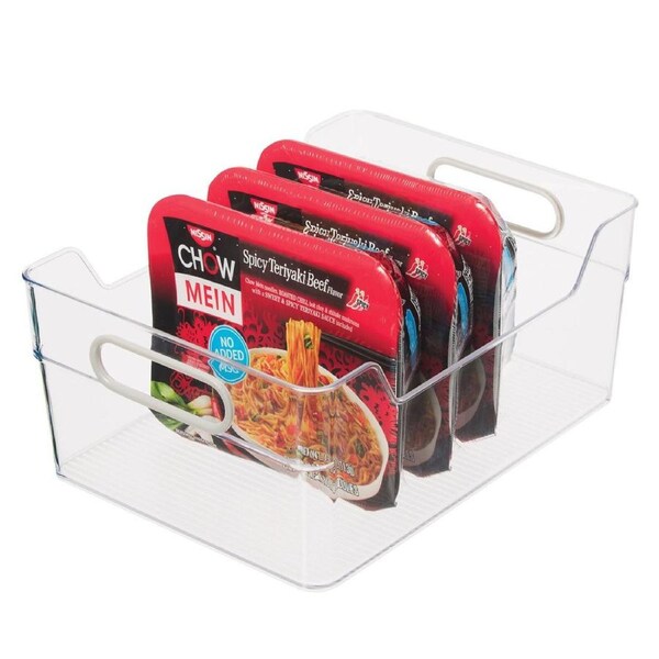 Oggi 30x13cm Cabinet Storage Bin Kitchen Food Organiser w/ Soft Grip Handles