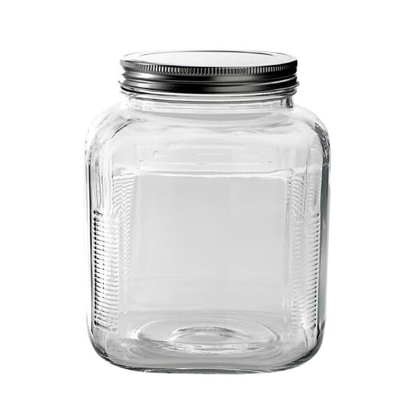 Anchor Hocking 2.25ml Counter Top Jar Food Container Organiser w/ Lid Clear