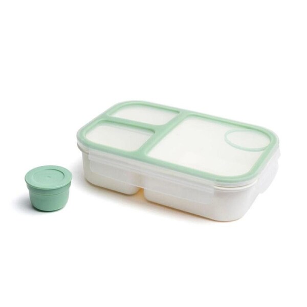 Locknlock 980ml To-Go 3-Compratment Airtight Bento Box Lunchbox Storage Mint