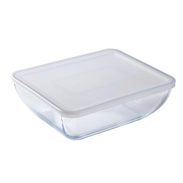 O Cuisine Rectangular 3.5L/27cm Glass Storage Dish Food Container Organiser CLR