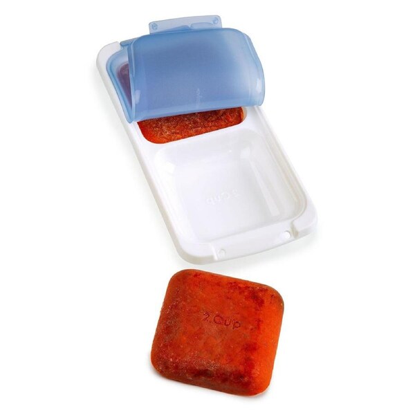 Progressive 2-Cup 473ml Freezer Portion Pod Sauce/Purees Storage Container White